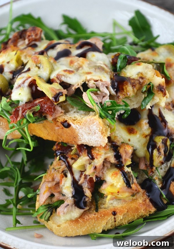 Mediterranean tuna melt