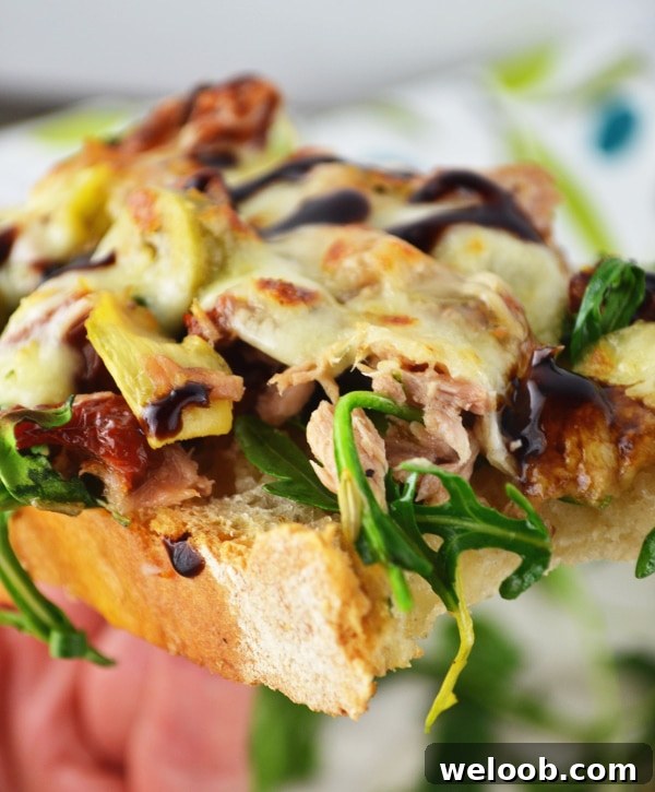 Mediterranean tuna melt