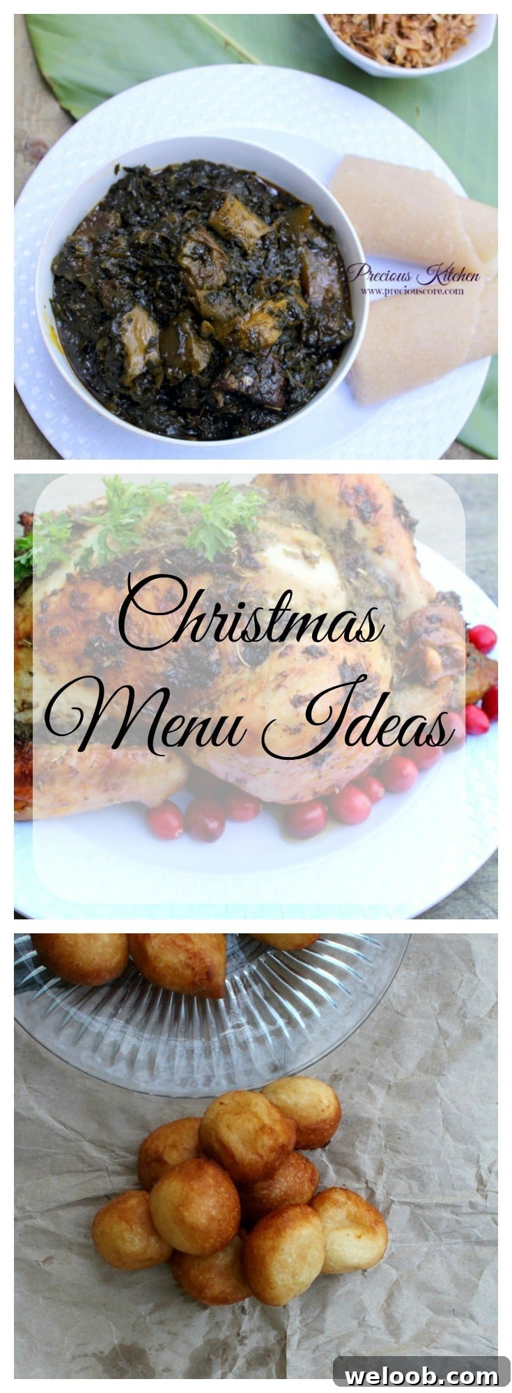 Christmas menu