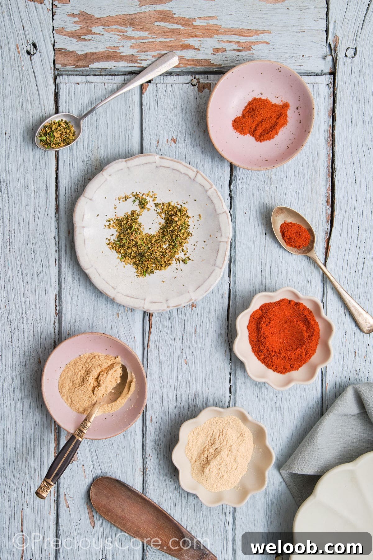 Ingredients for Cajun Seasoning Substitute.
