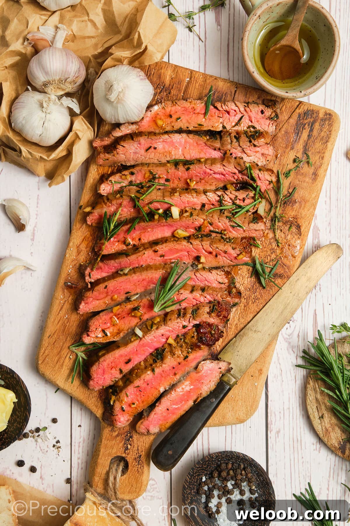 Sliced meat that is pink in the middle.