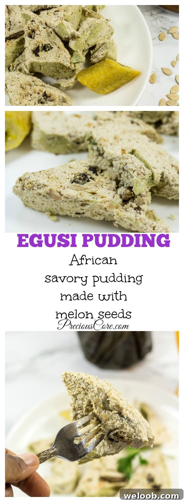 Egusi pudding recipe- Precious Core