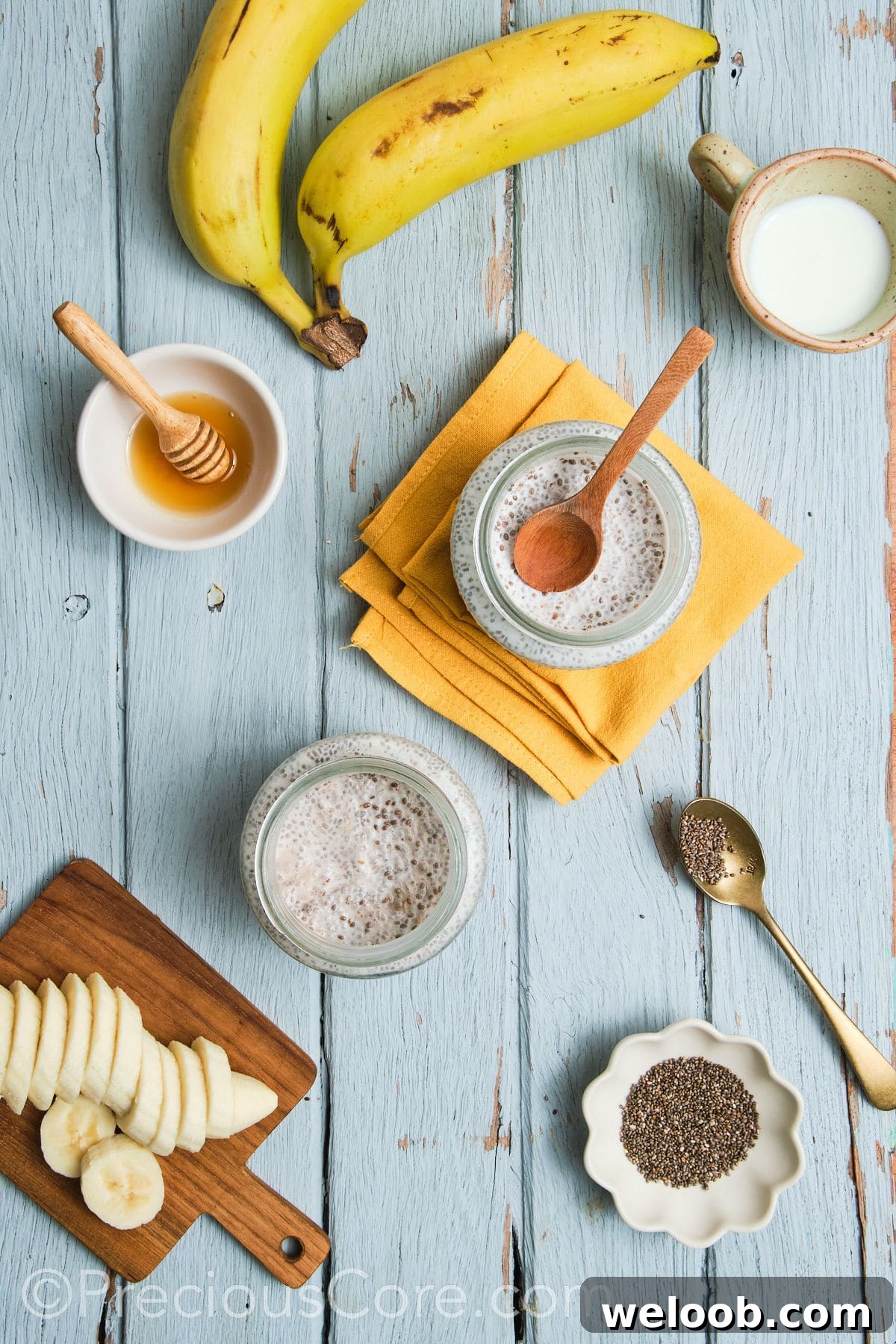 Chia pudding with the liquid absorbed.