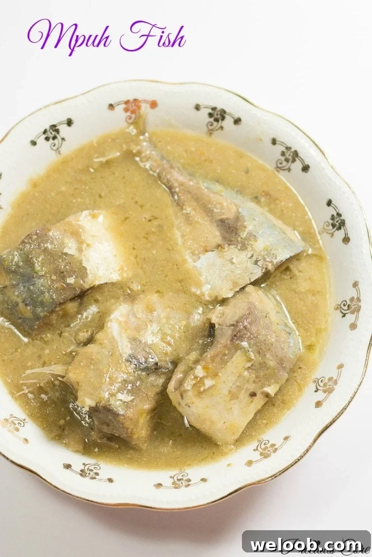 Mpuh fish in a bowl.