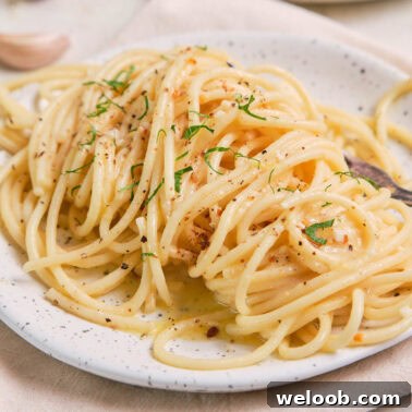 Square close-up image of lemon pasta.