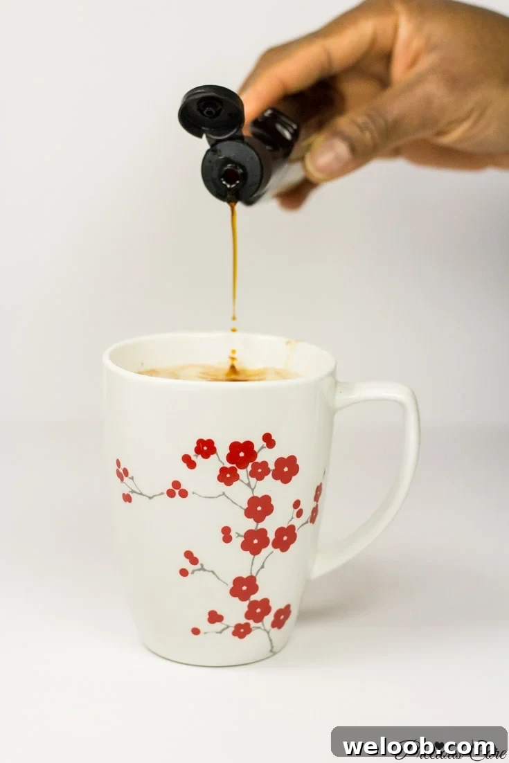 making healthy hot chcolate vanilla