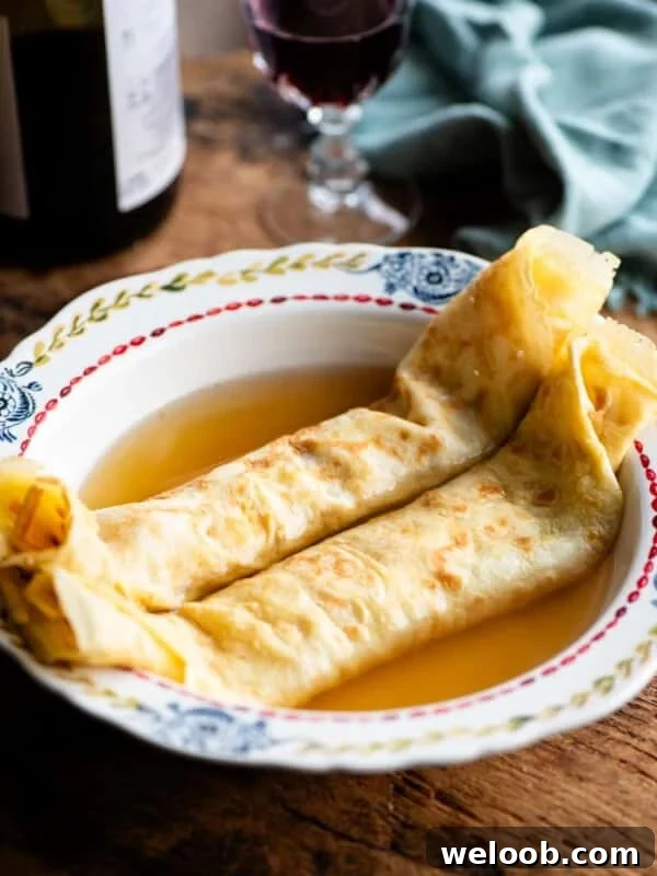 Crespelle in brodo