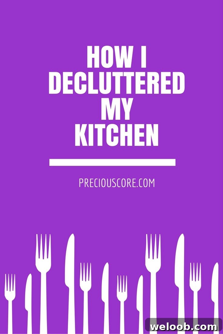 How I decluttered my kitchen - my journey to minimalism