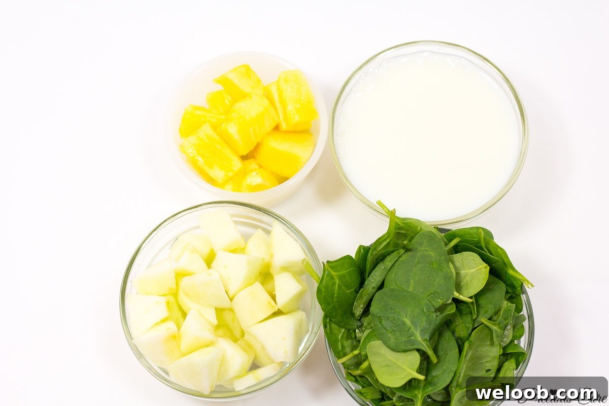 Green smoothie ingredients