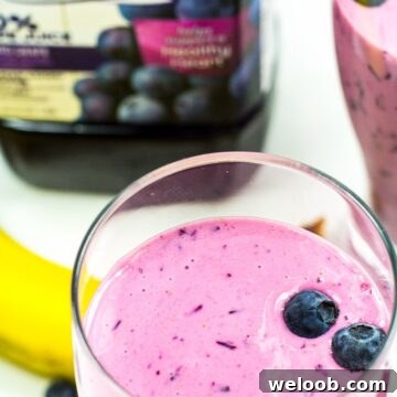 4-ingredient purple smoothie