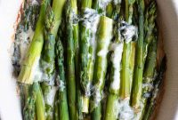 Roasted Asparagus with Gorgonzola and Crispy Almonds