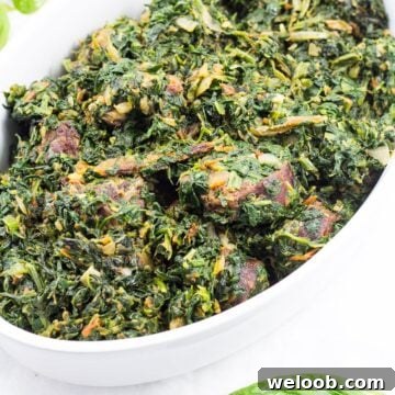 African Stewed Spinach - Precious Core
