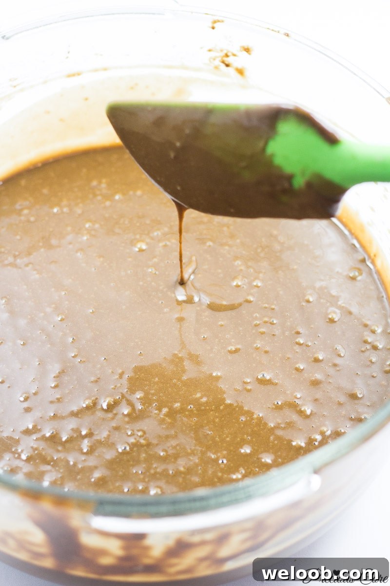 perfect classic chocolate cake batter