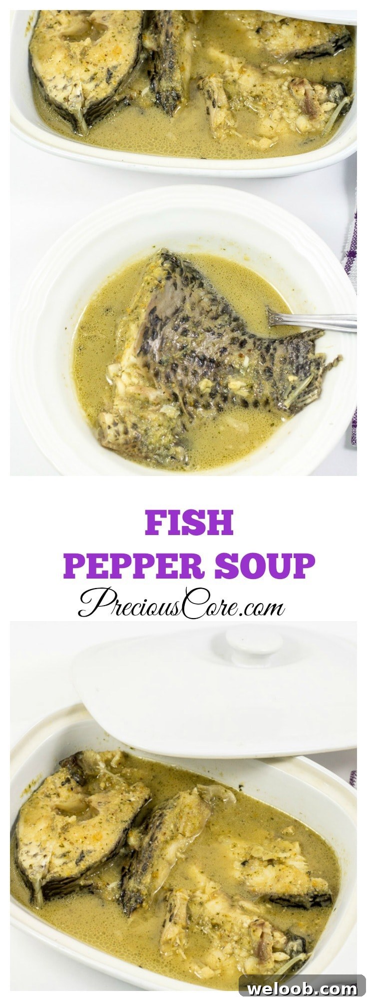 Fish Pepper Soup - Fish cooked with spices - so tasty and delicious! Recipe from PreciousCore.com