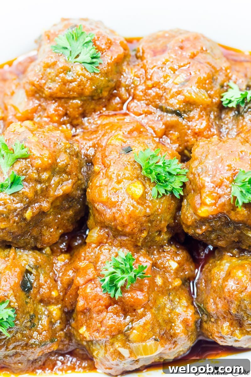 meatballs in tomato sauce African style