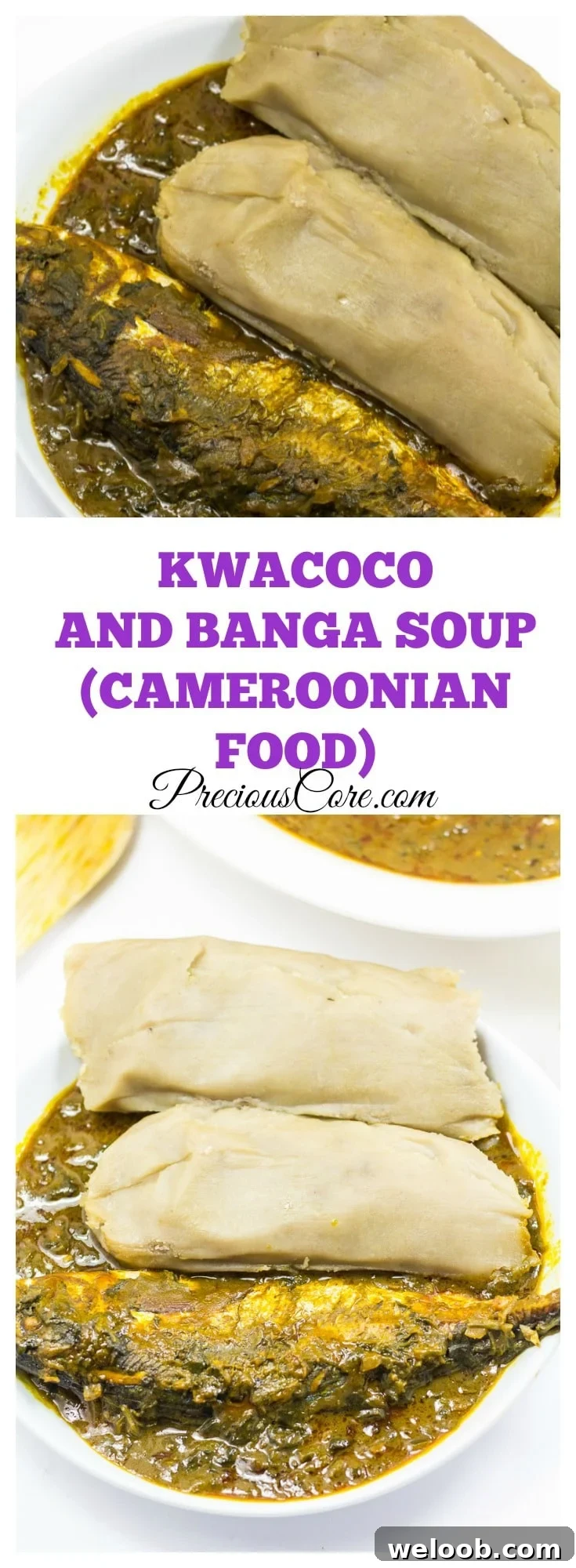 Kwacoco and Banga Soup - Cameroonian Food
