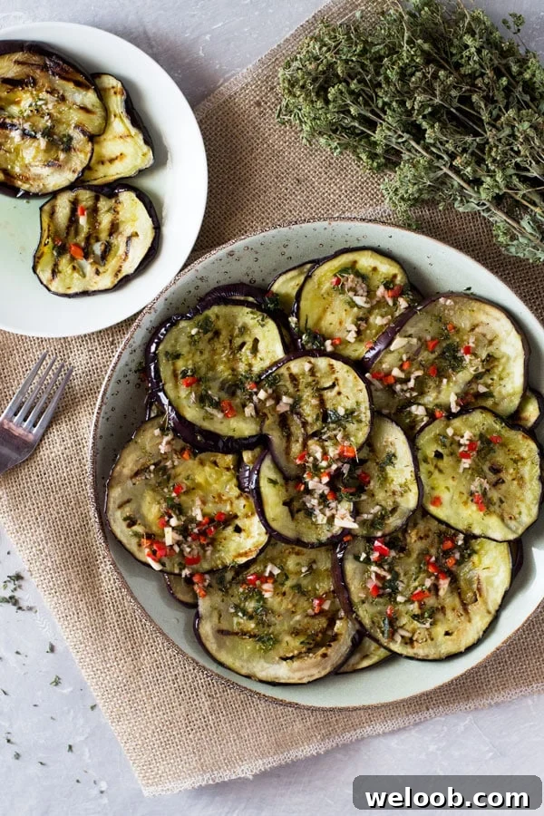 Italian marinated eggplant