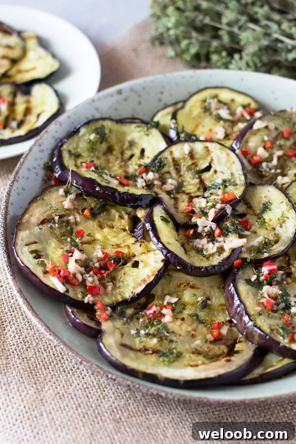 Italian marinated eggplant