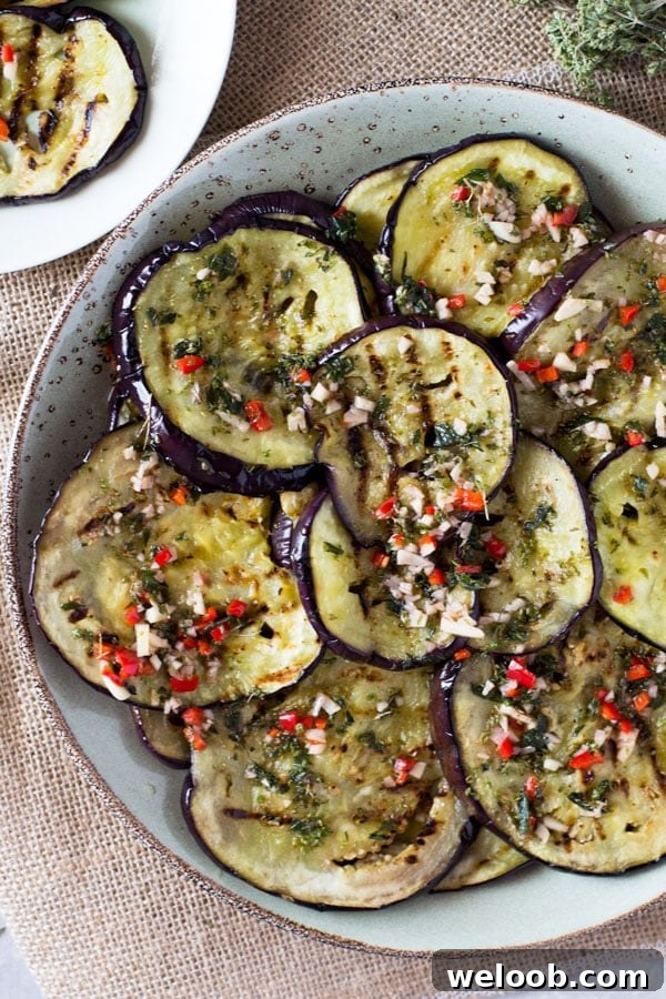 Italian marinated eggplant