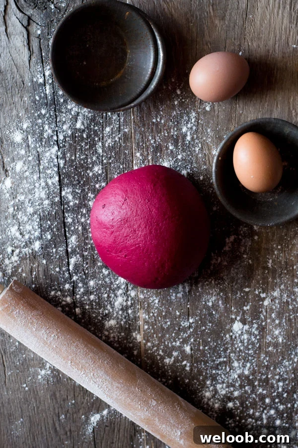 Beetroot pasta dough recipe