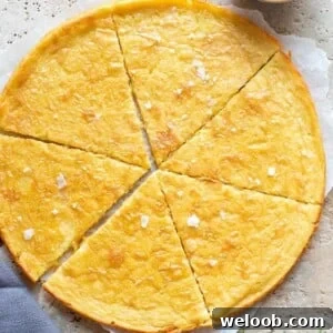 A close up of la farinata flatbread on a stone worktop