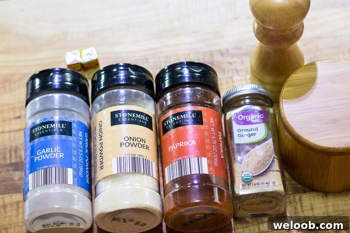 seasoning and spices for grilled chicken