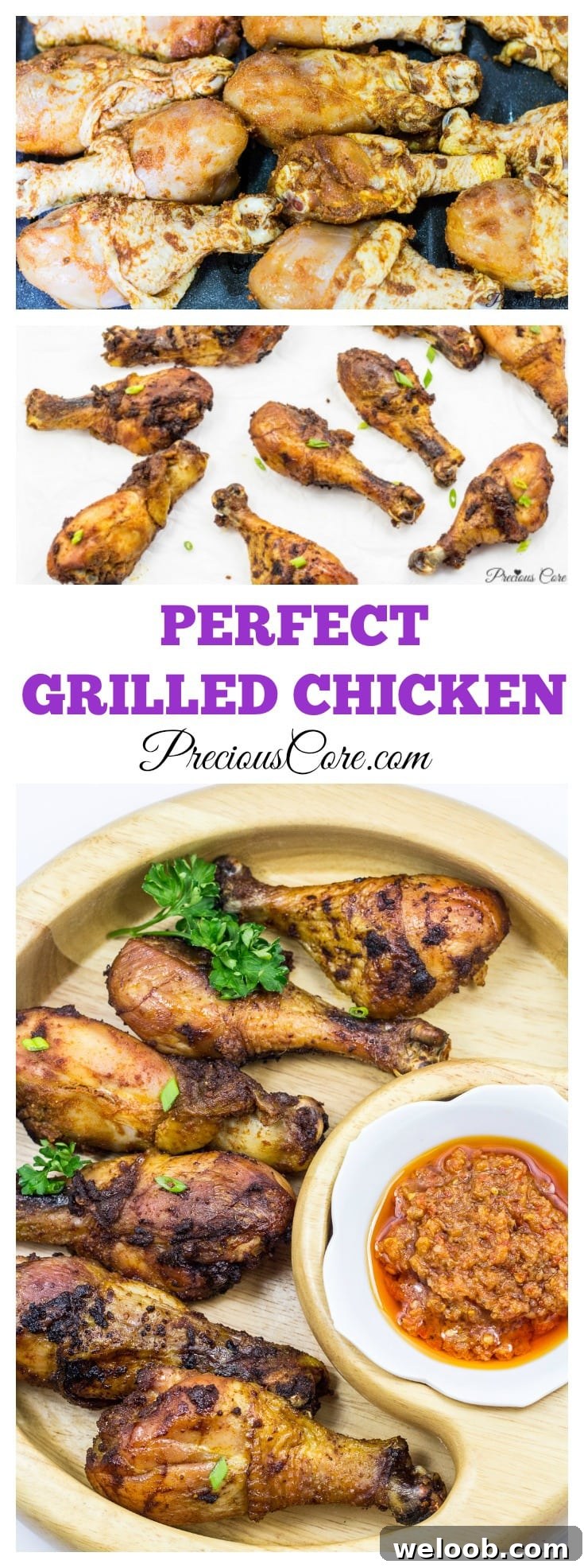 Perfect grilled chicken made in the oven - Precious Core