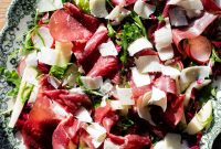 Bresaola Salad with Apple, Radicchio & Parmesan Shavings