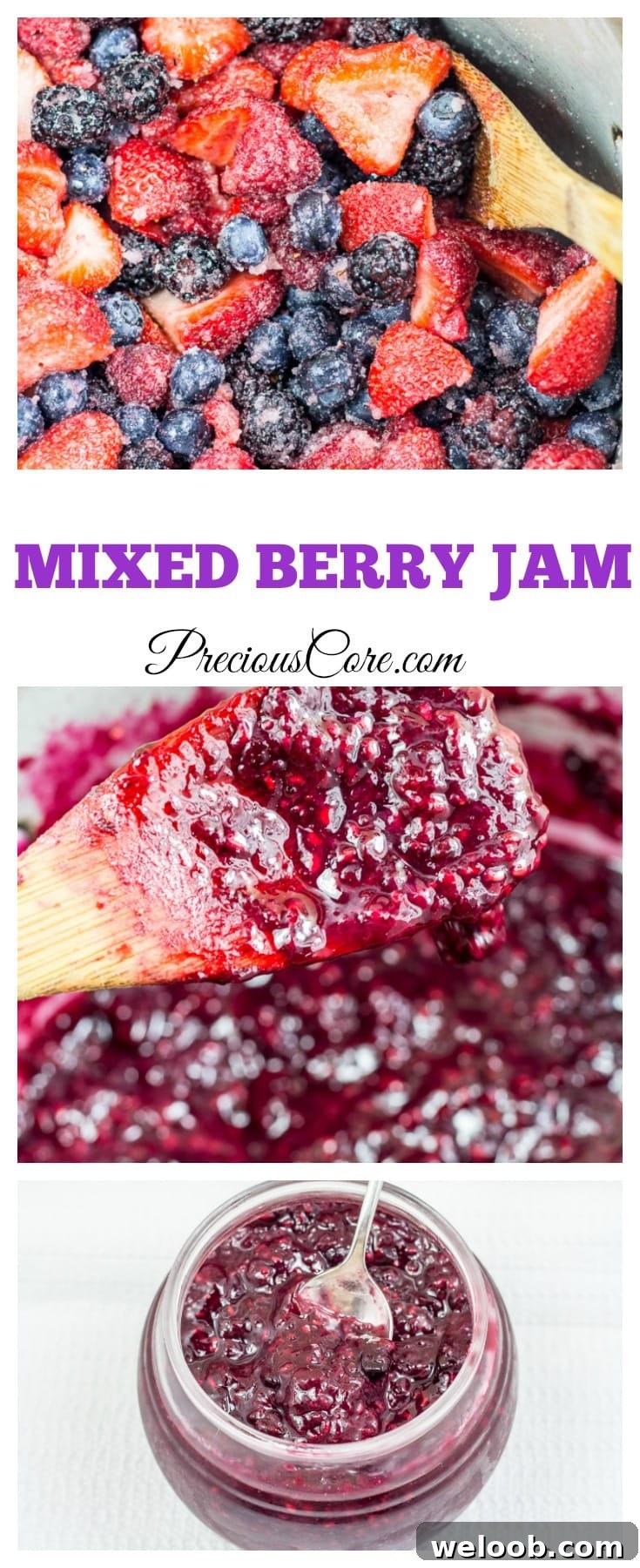 how to make mixed berry jam