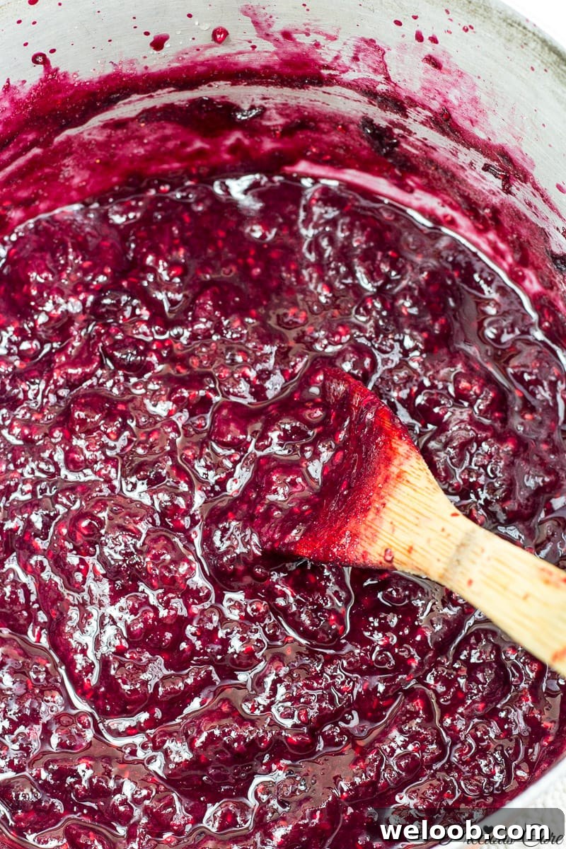 mixed berry jam ready