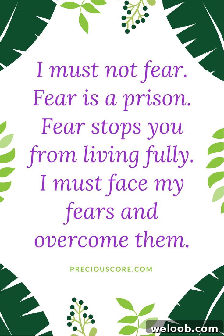 Overcoming fear
