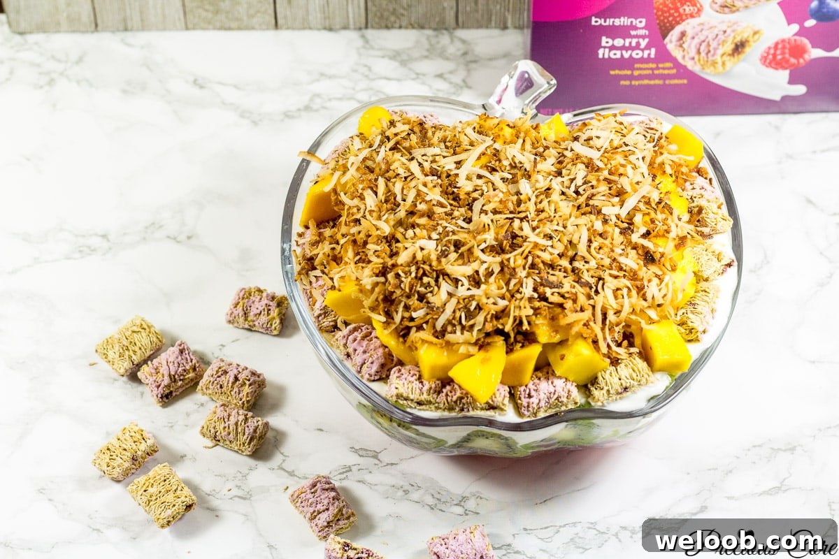 7 layer fruit salad layer for summer