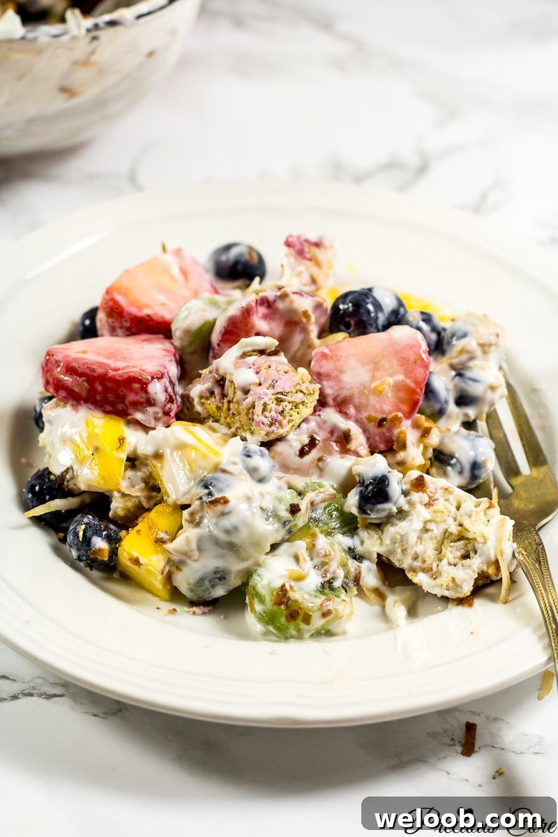 7 layer fruit salad summer