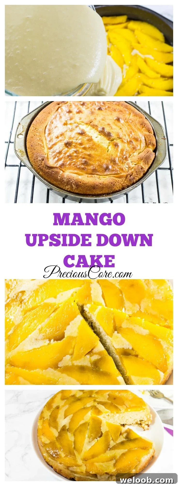 Upside Down Mango Cake Best Recipe