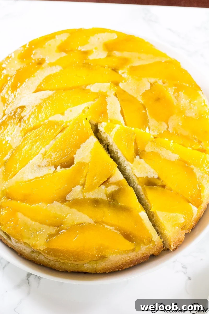 mango upside down cake recipe