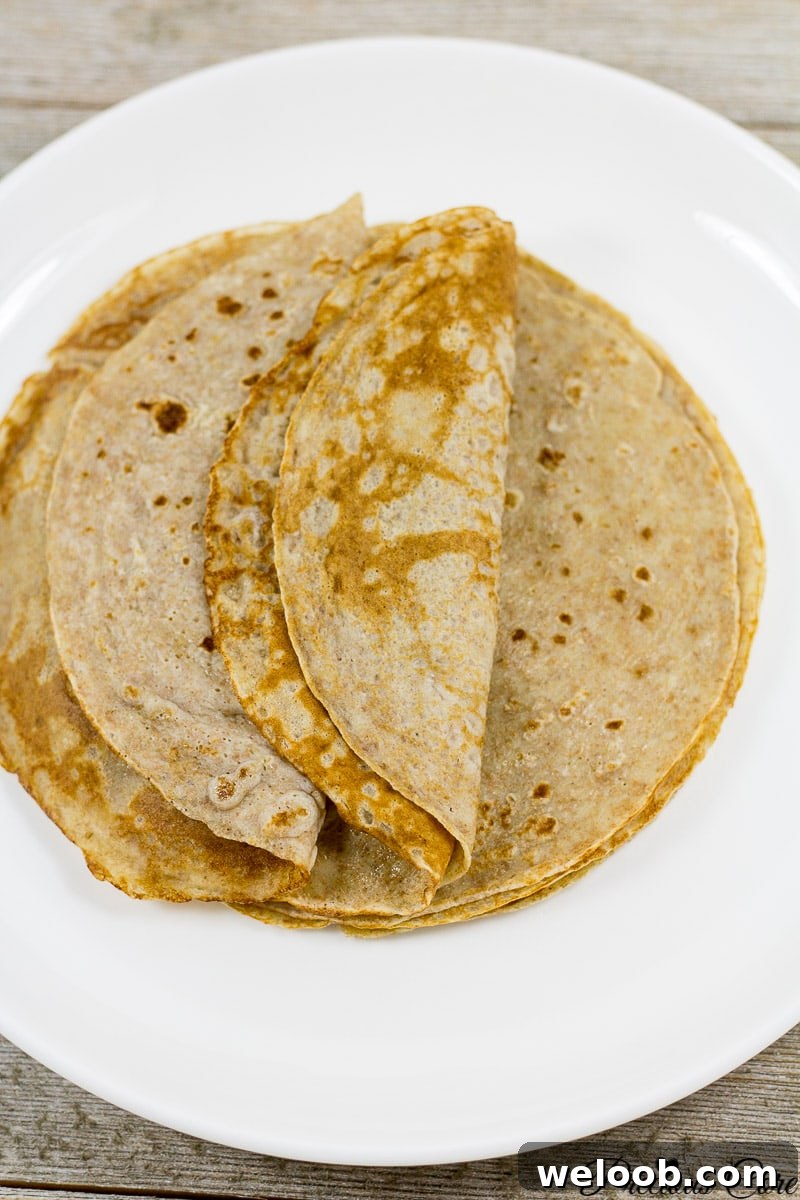 banana crepes healthy recipe