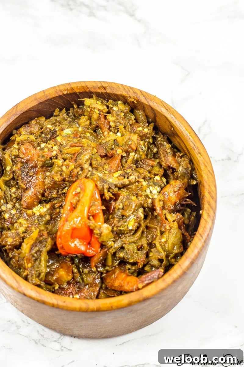 Nigerian garden egg stew.