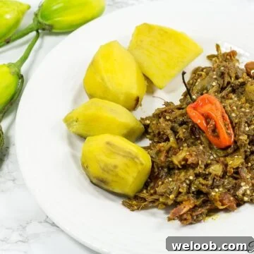 Garden egg sauce Cameroon, Nigeria recipe.