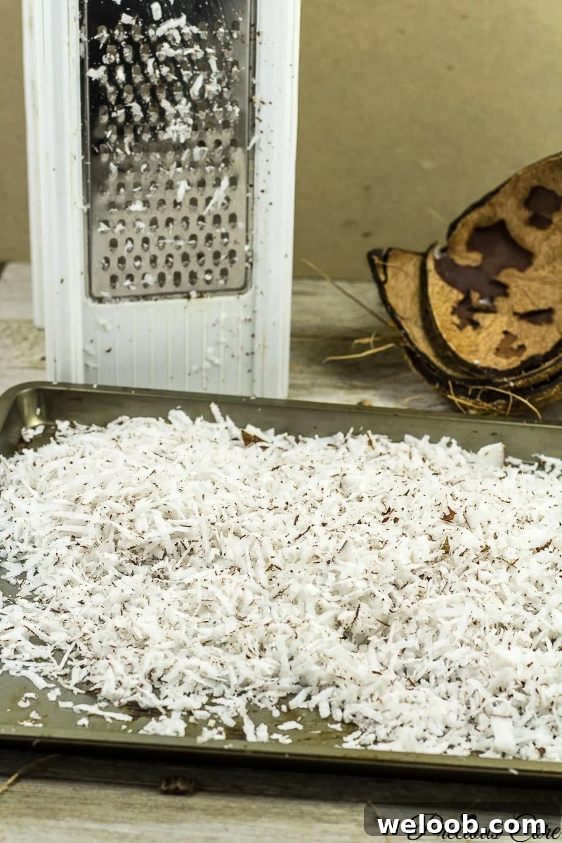Homemade Shredded Coconut