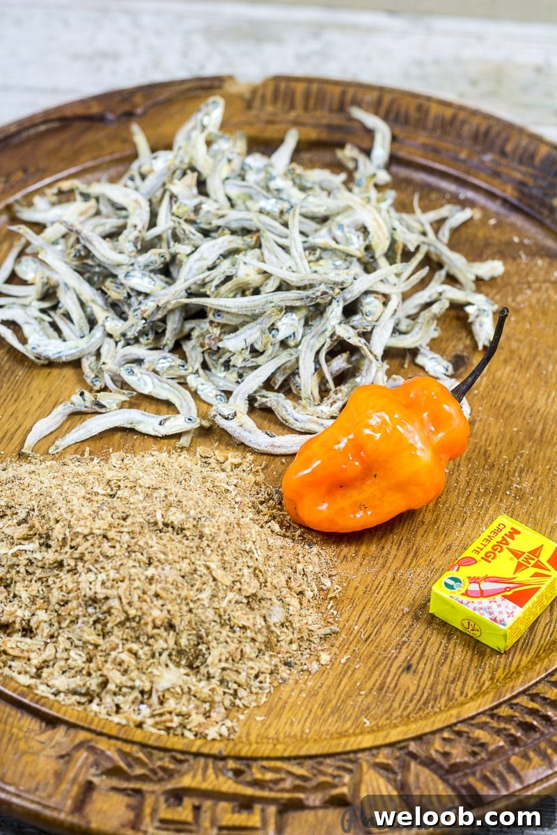 Ingredients for Cameroonian Mboh