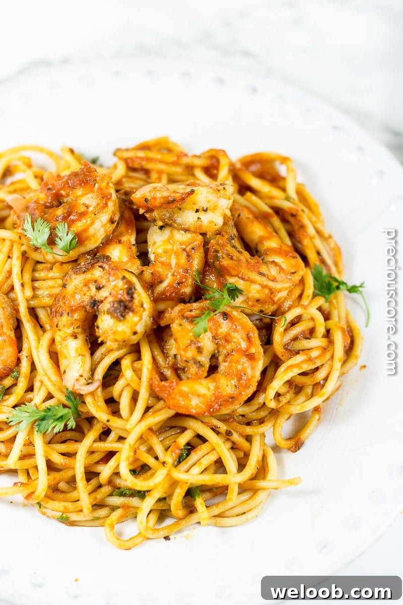 Blackened Shrimp Pasta