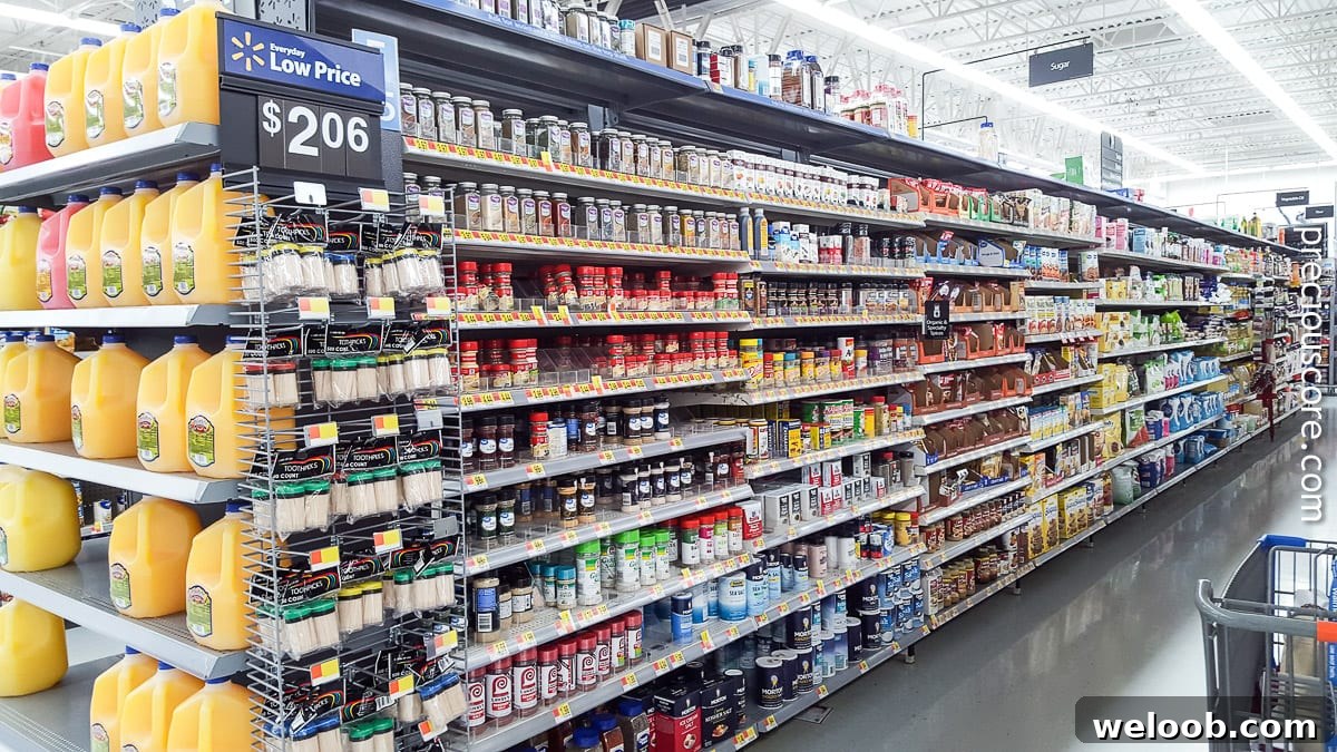 Spice aisle at Walmart.