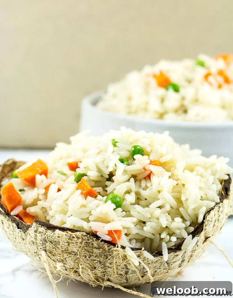 How to make the best easy coconut rice.