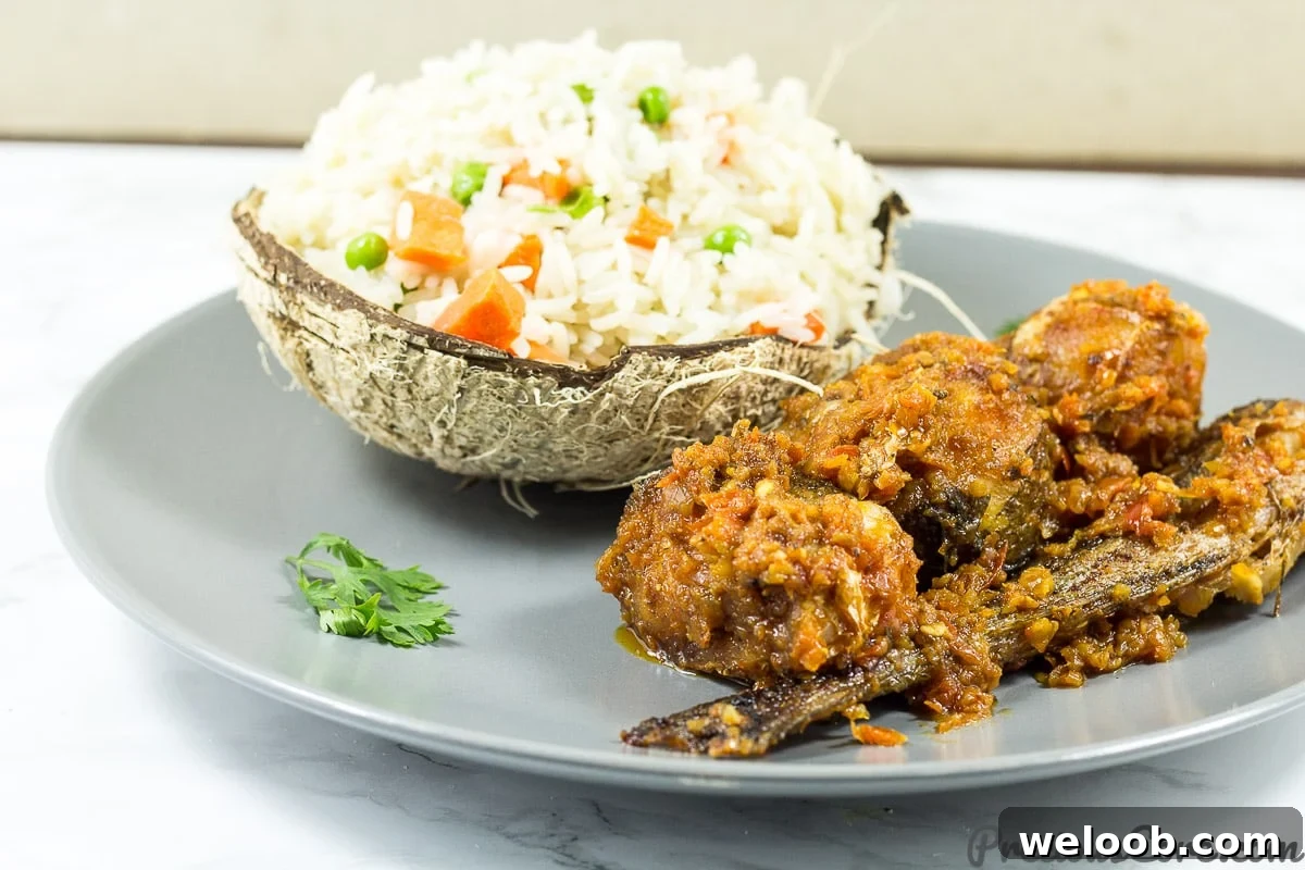 Coconut rice African style