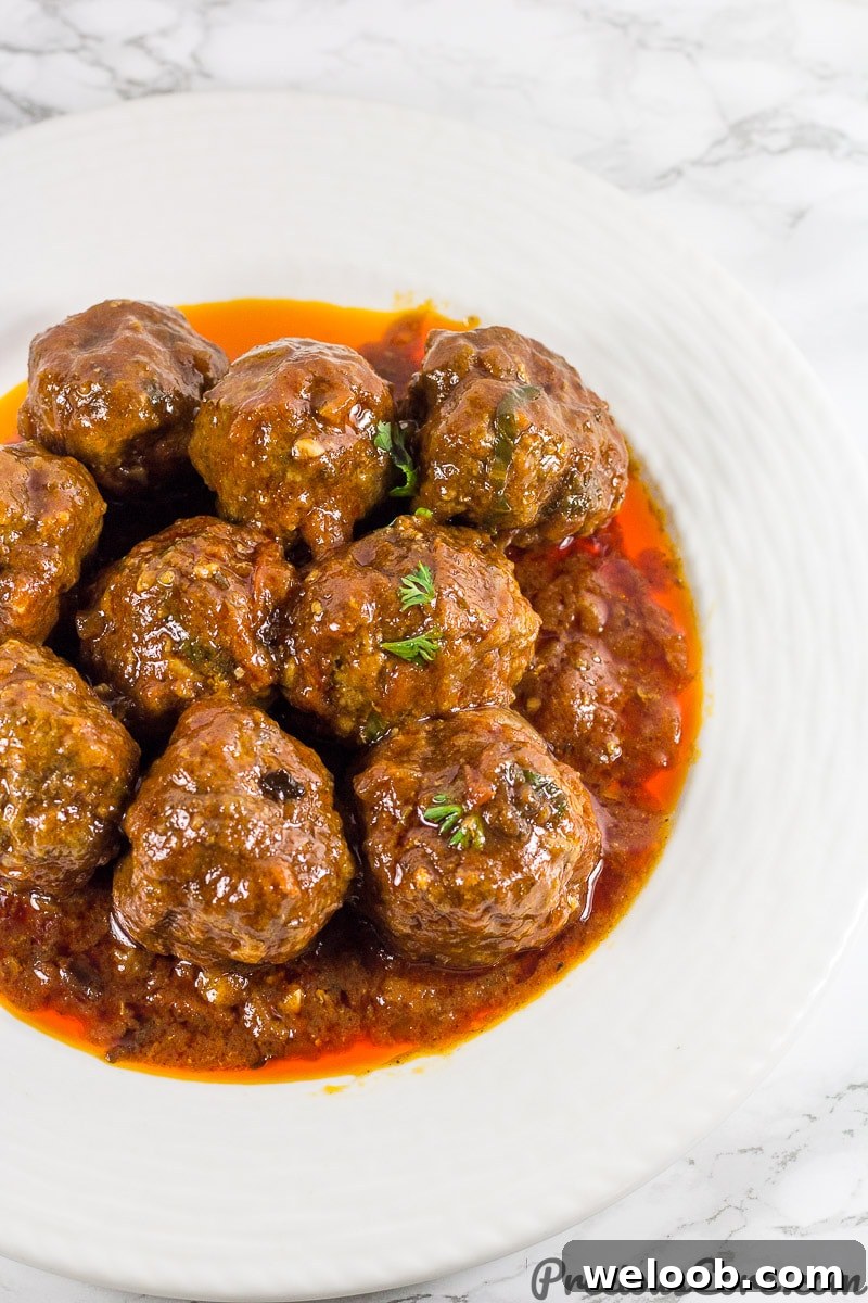 African Meatballs in tomato sauce. Great African dinner.