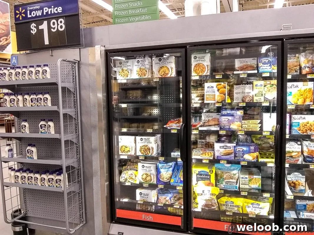 Gorton's section at Walmart.