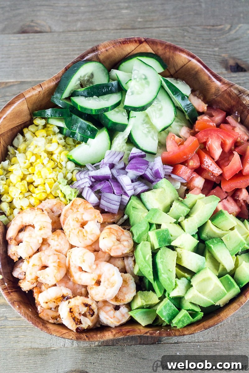 Shrimp Avocado Salad bowl