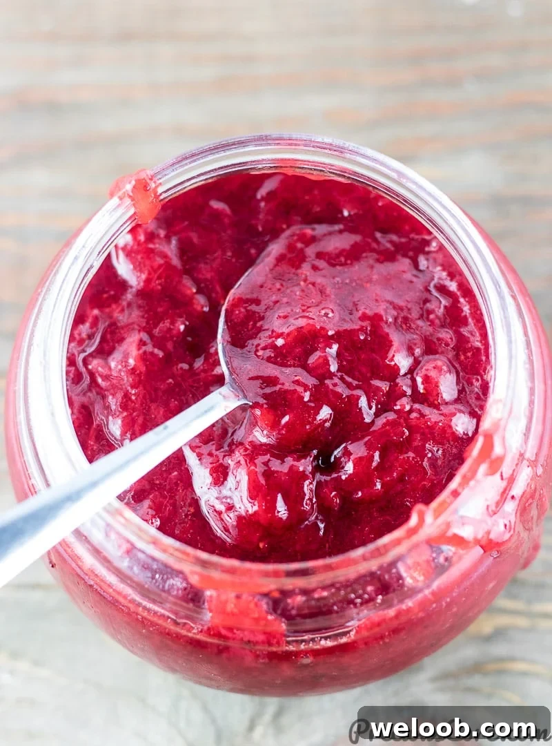 Collage with text "Healthy Strawberry Jam No Sugar, No Pectin, and Gluten Free."