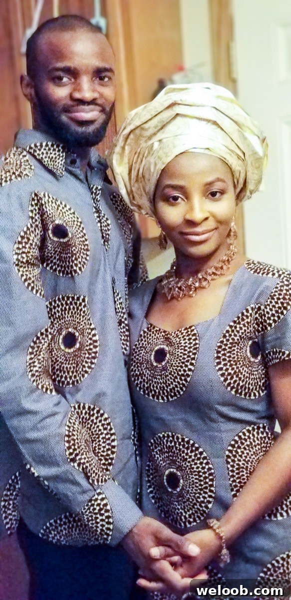 African traditional wedding couple