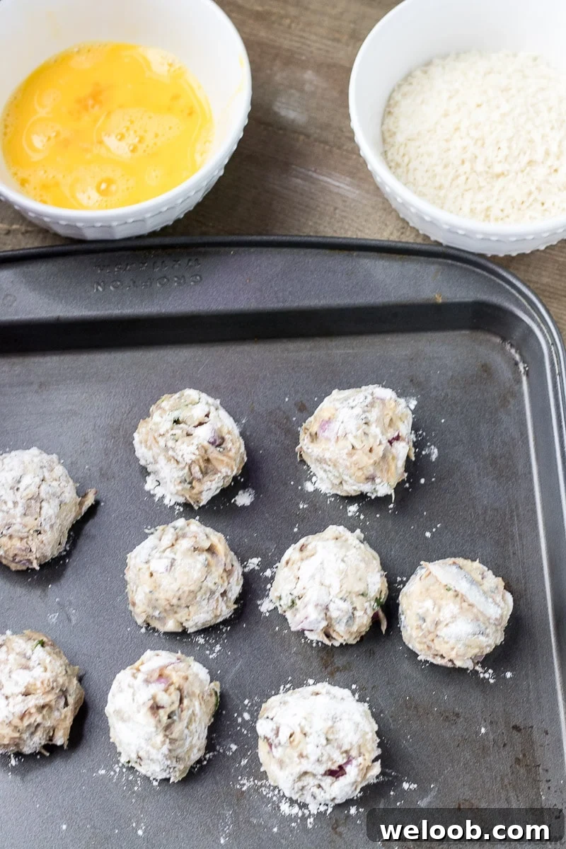 African Fish Balls shaped into balls